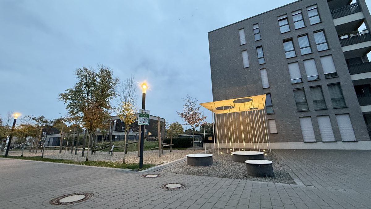 Community area in the evening